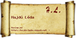 Hajdú Léda névjegykártya